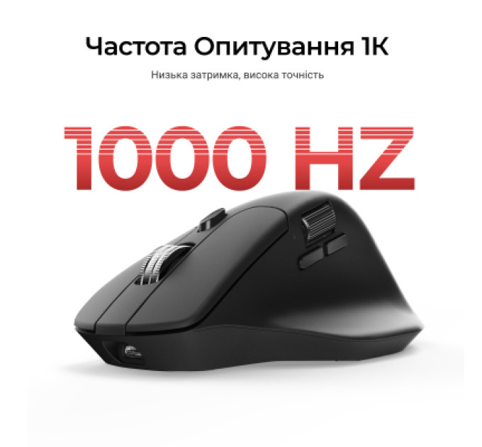 Keychron Мишка Keychron M6S Wireless/Bluetooth/USB Black (M6S-A72)