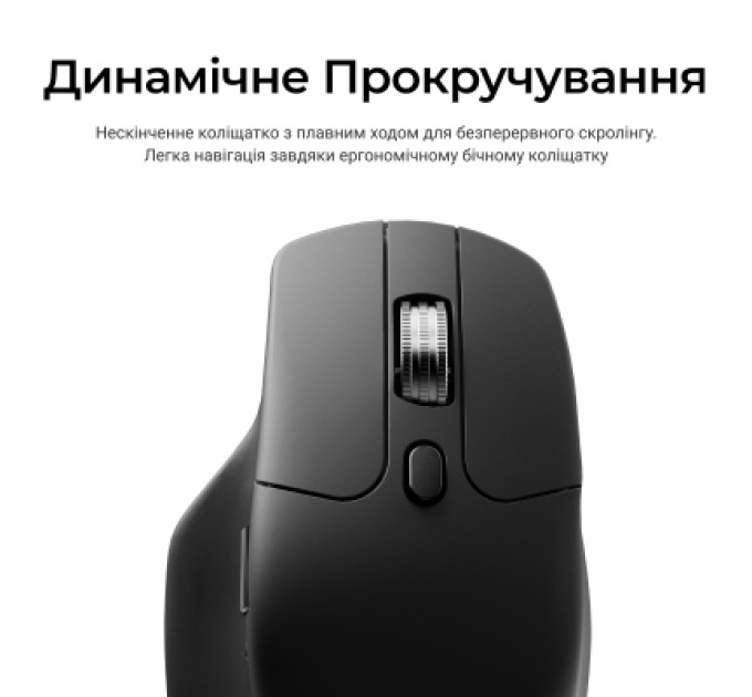 Keychron Мишка Keychron M6S Wireless/Bluetooth/USB Black (M6S-A72)
