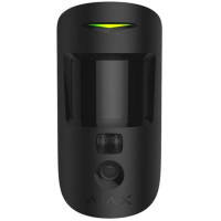 Бездротовий датчик руху Ajax MotionCam black (PhOD) з фотофіксацією по тривозі та за запитом