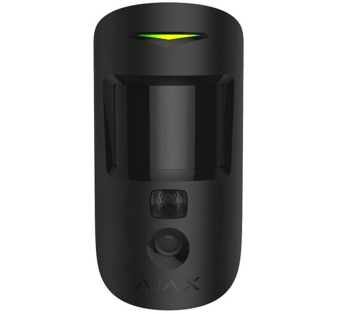 Ajax Бездротовий датчик руху Ajax MotionCam black (PhOD) з фотофіксацією по тривозі та за запитом