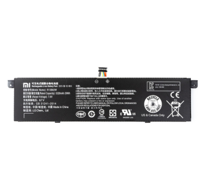 Xiaomi Акумулятор до ноутбука Xiaomi R13B02W (Mi Book Air 13.3"), 5230mAh (40Wh), 4cell, 7.6V, Li-ion (A71064)