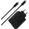 Motorola Зарядний пристрій Motorola 125W Black + кабель Type-C (PG38C06632)
