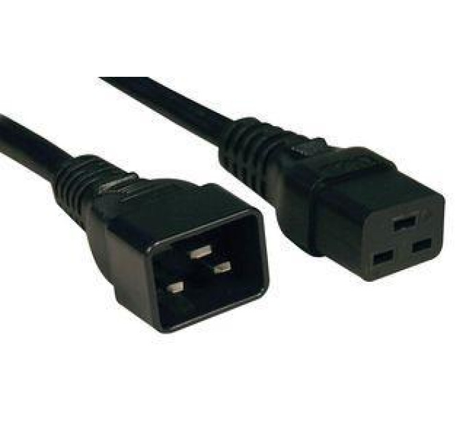 Zpas Кабель живлення ZPAS C19/C20, 2m, 16A, чорний