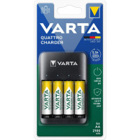 Зарядний пристрій для акумуляторів Varta Value USB Quattro Charger + 4шт. AA 2100 mAh (57652101451) Зарядний пристрій для акумуляторів Varta Value USB Quattro Charger + 4шт. AA 2100 mAh (57652101451)