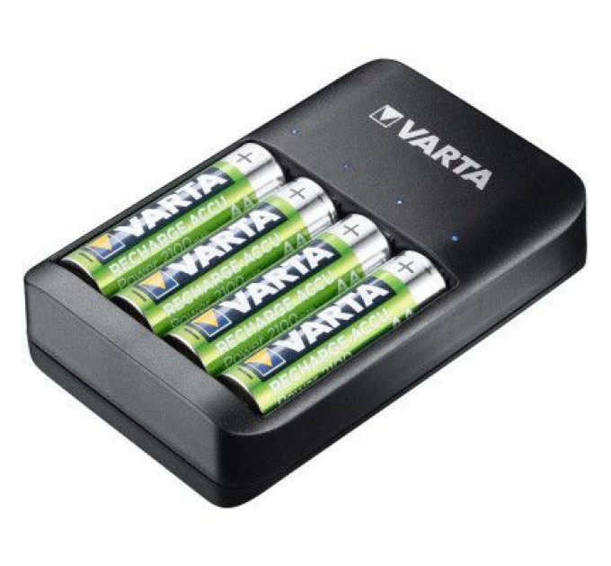 Varta Зарядний пристрій для акумуляторів Varta Value USB Quattro Charger + 4шт. AA 2100 mAh (57652101451)