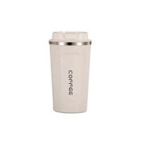 Термокружка Merlion MugCoffe 500 мл з відкидною кришкою, біла (MugCoffe-500White)