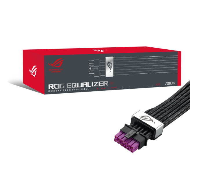 ASUS Кабель для відеокарти Asus ROG Equalizer 12V-2x6 ATX 3.1 & PCIe 5.1 Black (90YE00BN-B0QA00)