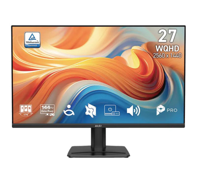 MSI monitors Монітор MSI 27" PRO MP275Q-E14 2xHDMI, DP, MM, IPS, 2560x1440, 144Hz, 1ms, sRGB 115%, FreeSync