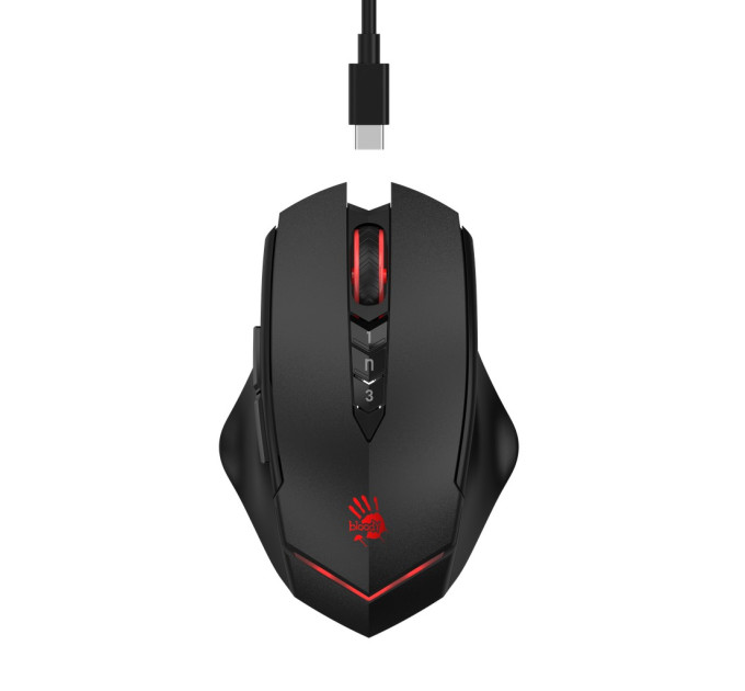 Миша бездротова Bloody R80 Plus Black