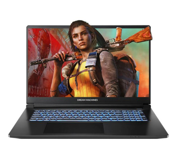 Ноутбук Dream Machines RT5060-17 17.3FHD IPS, AMD R7 H255, 32GB, F1TB, NVD5060-8, DOS, чорний