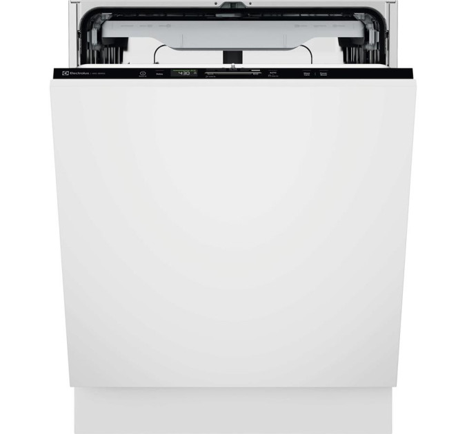 Посудомийна машина Electrolux вбудована, 14компл., D, 60см, дисплей, інвертор, 3й кошик, чорний