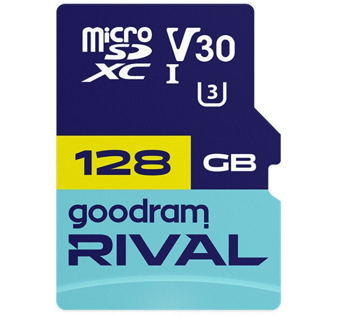 Goodram Карта пам`яті MicroSDXC 128GB UHS-I/U3 Class 10 Goodram + SD-adapter R100/W70MB/s + SD-adapter (GGSM3AA-1280R12)