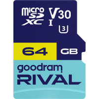Карта пам`яті MicroSDXC 64GB UHS-I/U3 Class 10 Goodram + SD-adapter R100/W70MB/s + SD-adapter (GGSM3AA-0640R12)