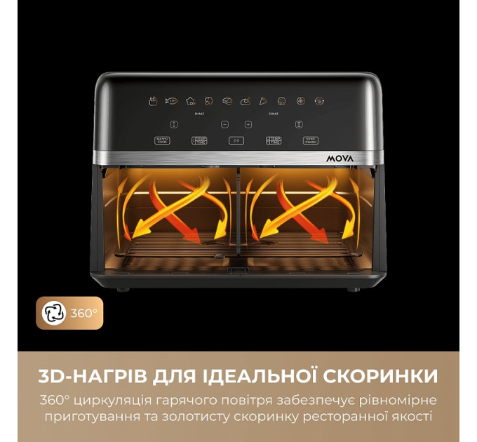 Мультипіч Mova AeroChef FD20s Pro Black (AF-5518ATB-S)