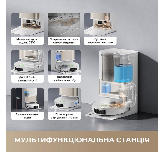Робот-пилосос Dreame Bot L50s Pro Ultra Black (RLL88HE-Bl)
