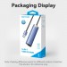 Vention Концентратор Vention USB 3.0 to USB 3.0x3/RJ45/Type-C Hub Blue Aluminum Alloy 5-in-1 (TGFSB)