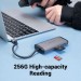 Vention Концентратор Vention USB 3.1 Type-C to 3хUSB 3.0/TF/SD/PD 87W 6-in-1 (TGRHB)