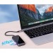 Vention Концентратор Vention USB 3.1 Type-C to 4хUSB 3.0/PD 87W 5-in-1 Gray Mirrored Surface (TFDHB)