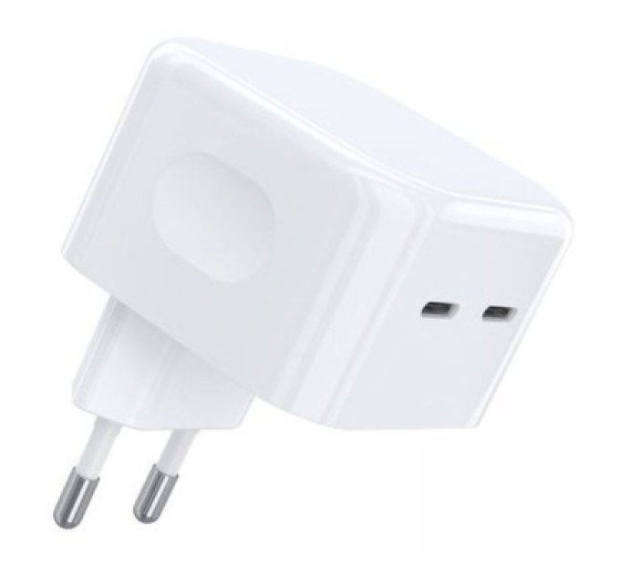 Choetech Зарядний пристрій Choetech 2xUSB-С 35W PD/QC (Q5008-EU-WH)