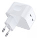 Choetech Зарядний пристрій Choetech 2xUSB-С 35W PD/QC (Q5008-EU-WH)