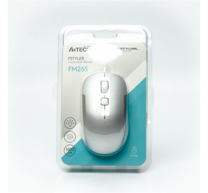 A4Tech Миша A4Tech Fstyler FM26S Icy White