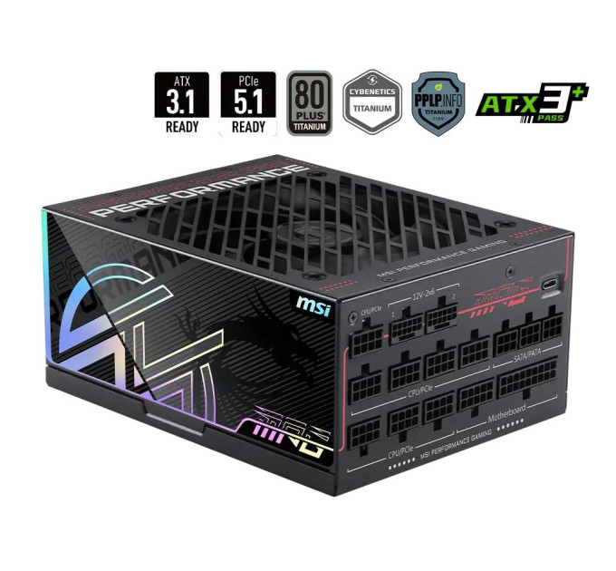 MSI Блок живлення ATX 1600W MPG AI1600TS PCIE5 MSI
