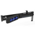 Zalman Тримач VGA з дисплеєм Zalman ZM-VS3 DS,  5V 3Pin ARGB, USB 9Pin ARGB, чорний