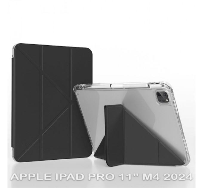 BeCover Чохол до планшета BeCover Ultra Slim Origami Transparent Apple iPad Pro 11" M4 2024 Black (711689)
