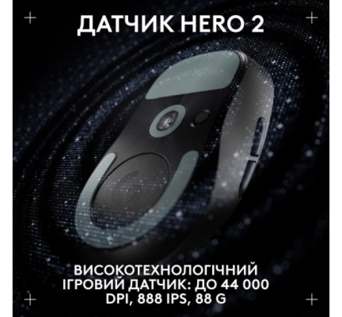 Logitech Мишка Logitech G Pro X Superlight 2 Dex Wireless Black (910-007357)