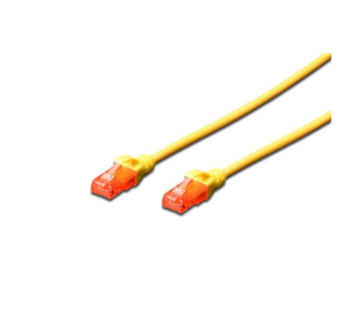 Digitus Патч-корд 1м, UTP, cat.6, CCA, AWG 26/7, PVC, yellow Digitus (DK-1612-010/Y)