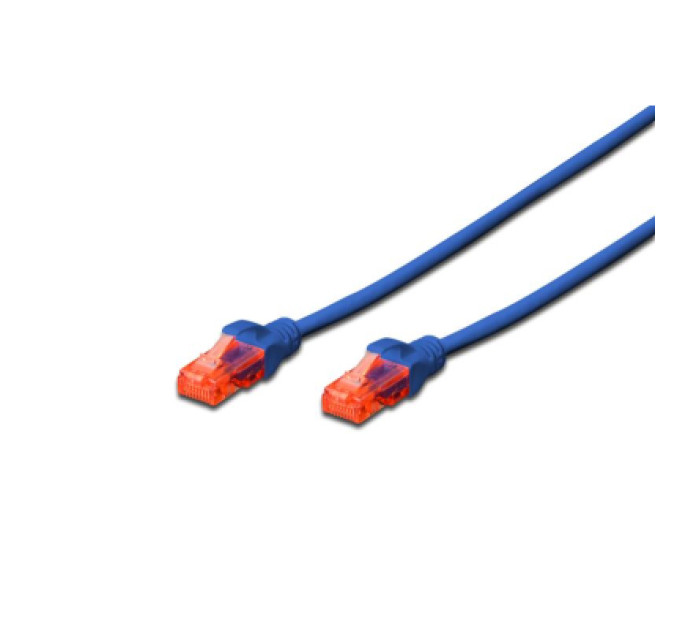 Digitus Патч-корд 2м, UTP, cat.6, CCA, AWG 26/7, PVC, blue Digitus (DK-1612-020/B)