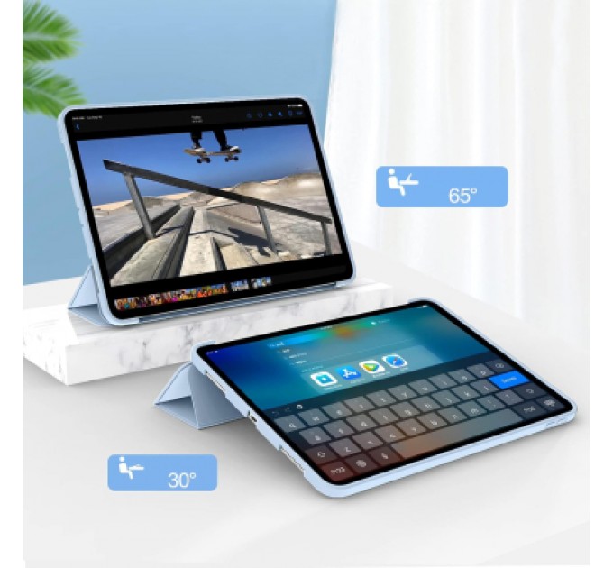 BeCover Чохол до планшета BeCover Tri Fold Soft TPU Silicone Apple iPad Air 13" M2 2024 Light Blue (711741)