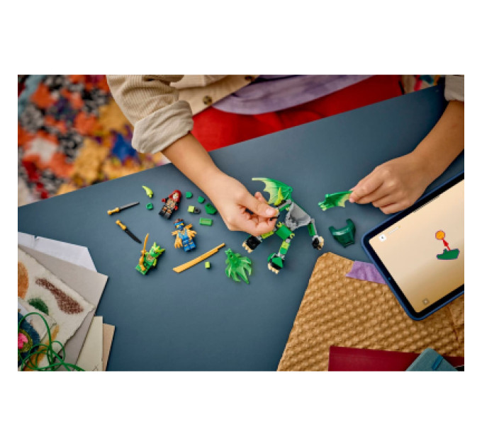LEGO Конструктор LEGO NINJAGO Бойовий набір робота Дракона Ллойда (71862)