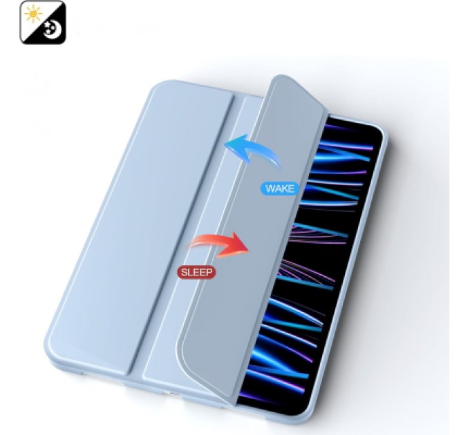 BeCover Чохол до планшета BeCover Tri Fold Soft TPU Silicone Apple iPad Pro 11" M4 2024 Light Blue (711748)