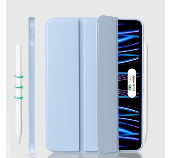 BeCover Чохол до планшета BeCover Tri Fold Soft TPU Silicone Apple iPad Pro 11" M4 2024 Light Blue (711748)