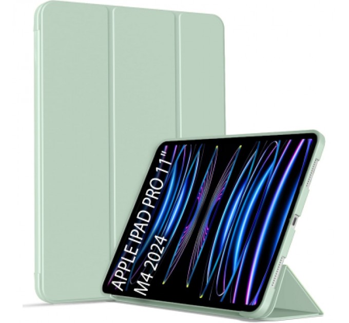 BeCover Чохол до планшета BeCover Tri Fold Soft TPU Silicone Apple iPad Pro 11" M4 2024 Light Green (711747)