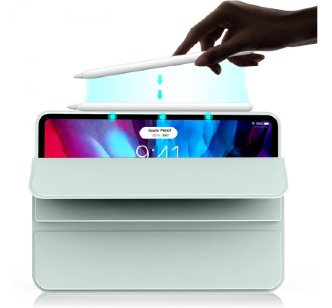 BeCover Чохол до планшета BeCover Tri Fold Soft TPU Silicone Apple iPad Pro 11" M4 2024 Light Green (711747)