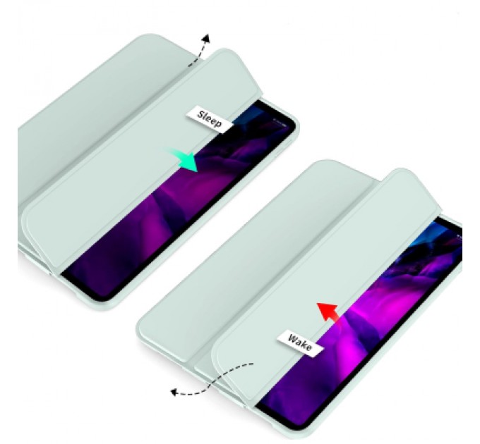 BeCover Чохол до планшета BeCover Tri Fold Soft TPU Silicone Apple iPad Pro 11" M4 2024 Light Green (711747)