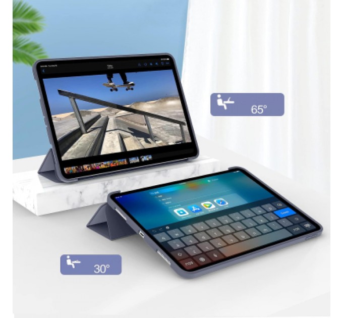 BeCover Чохол до планшета BeCover Tri Fold Soft TPU Silicone Apple iPad Pro 13" M4 2024 Purple (711754)