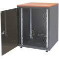 Zpas Шафа ZPAS 19", 12U, SJB, передні скляні двері, без стільниці, 600x600 мм, максимально 30кг, чорна