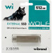 Wibrand Накопичувач SSD USB 3.2 512GB Wolf Wibrand (WIEXSSD/WO512GB)