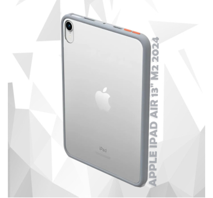 BeCover Чохол до планшета BeCover Transparancy Shell Edge Gray Apple iPad Air 13" M2 2024 (711688)