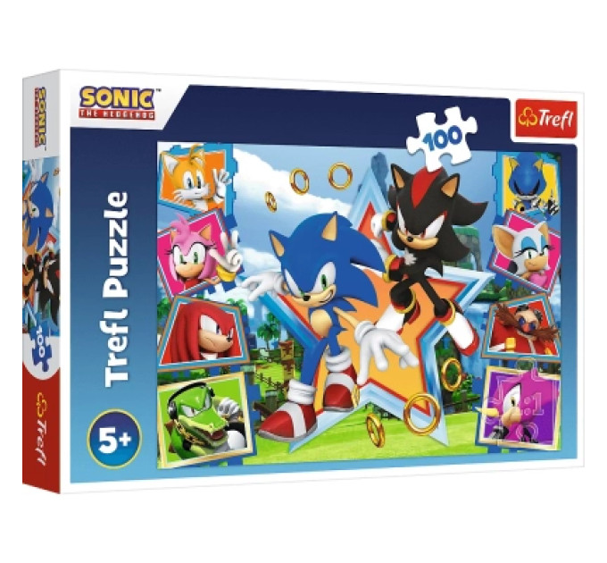 Trefl Пазл Trefl Sonic Зустрічайте Соніка 100 елементів (5900511164657)