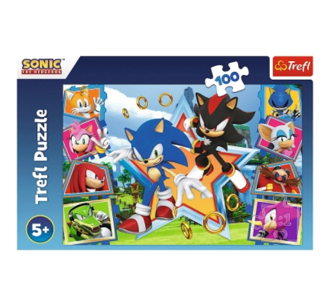Trefl Пазл Trefl Sonic Зустрічайте Соніка 100 елементів (5900511164657)