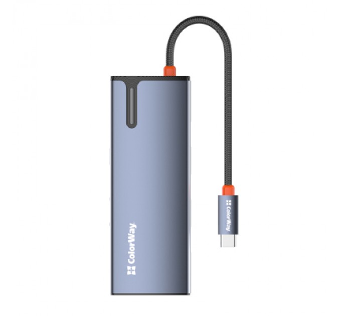ColorWay Порт-реплікатор ColorWay Docking Station USB-C 5-в-1 Type C PD 100W/USB3.0х3/HDMI 4К (CW-HUB01)