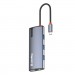 ColorWay Порт-реплікатор ColorWay Docking Station USB-C 6-в-1 Type C PD 100W/USB3.0х3/HDMI 4К/RJ45 (CW-HUB02)