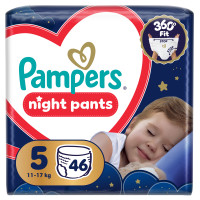 Підгузки Pampers Night Pants Розмір 5 (11-17 кг) 46 шт (8006530320658)