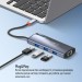 ColorWay Порт-реплікатор ColorWay Docking Station USB-C 6-в-1 Type C PD 100W/USB3.0х3/HDMI 4К/RJ45 (CW-HUB02)