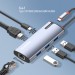 ColorWay Порт-реплікатор ColorWay Docking Station USB-C 6-в-1 Type C PD 100W/USB3.0х3/HDMI 4К/RJ45 (CW-HUB02)