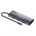 ColorWay Порт-реплікатор ColorWay Docking Station USB-C 6-в-1 Type C PD 100W/USB3.0х3/USB2.0/RJ45 (CW-HUB03)